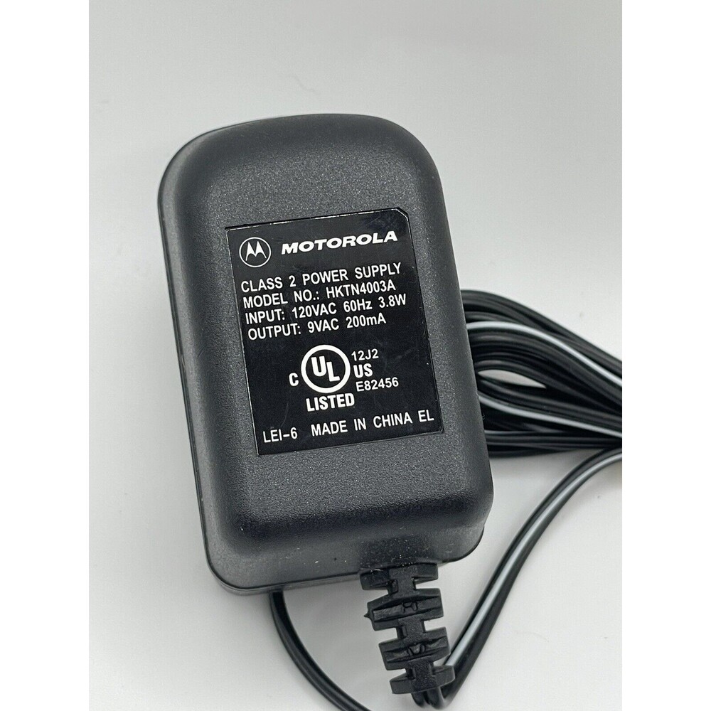 MOTOROLA CLASS 2 POWER SUPPLY Electric Outlet Cable